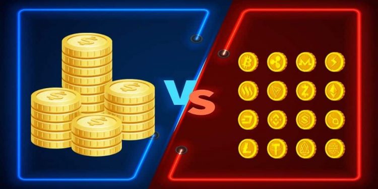 Distinguish between fiat currency and cryptocurrency