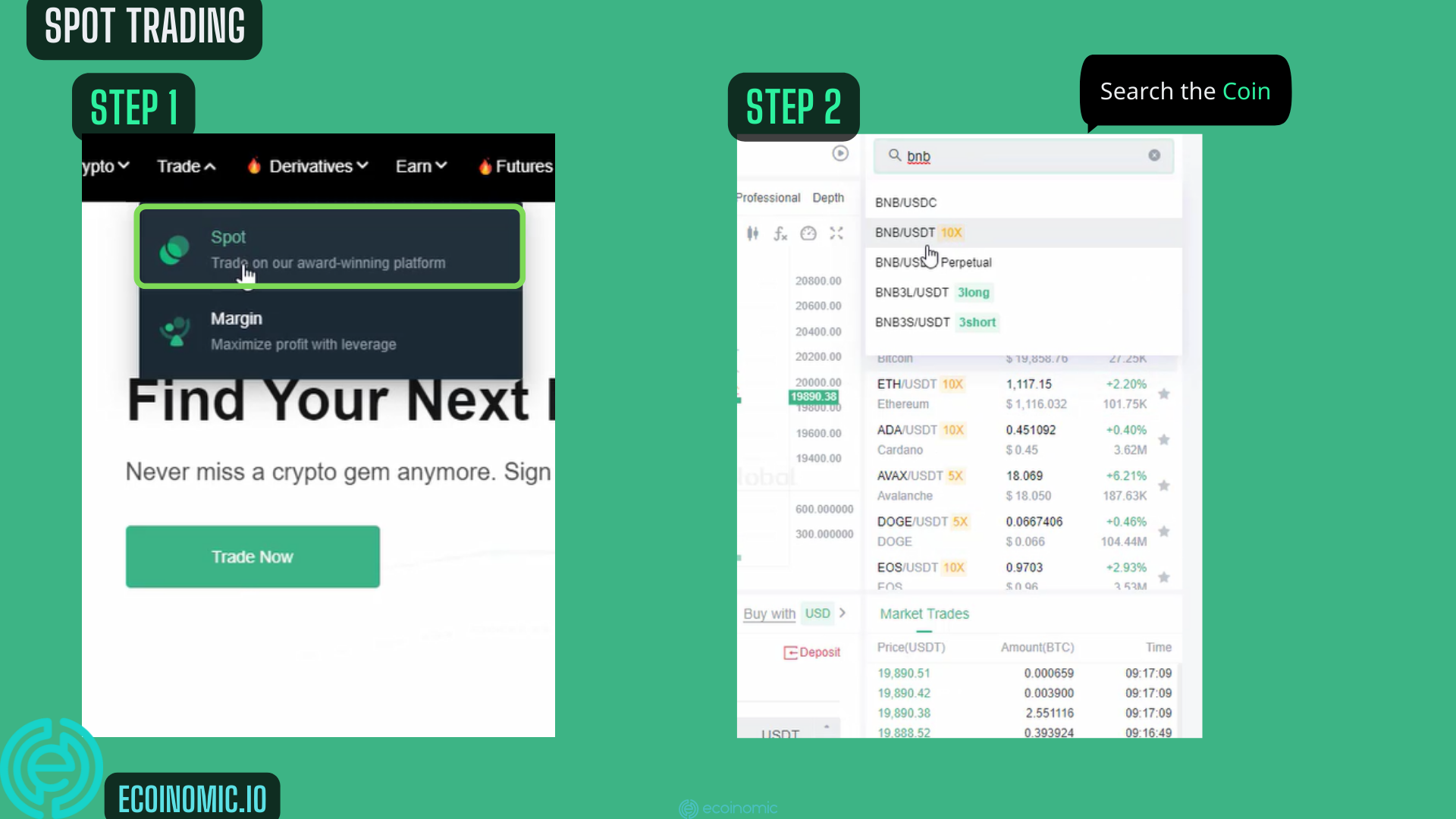 Spot Trading on MEXC