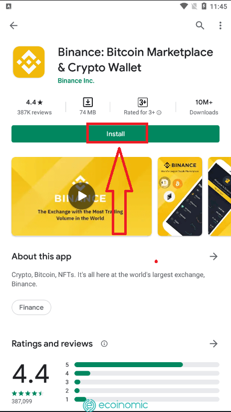 Binance sign up