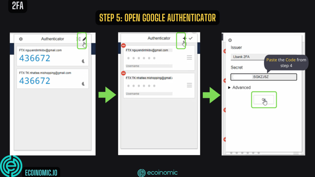 Tạo tài khoản Google Authenticator cho LBank