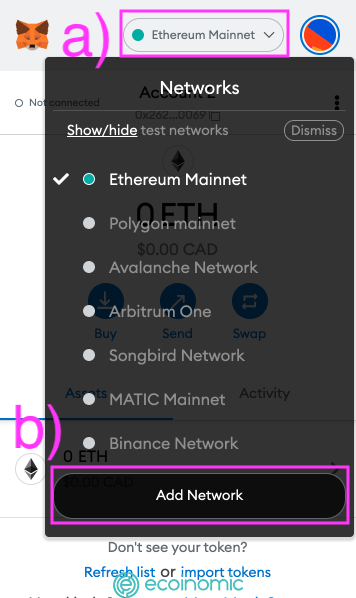 Customize RPC to connect to DApps using MetaMask