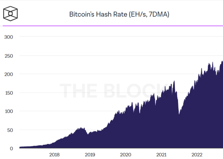tỷ lệ hashrate bitcoin