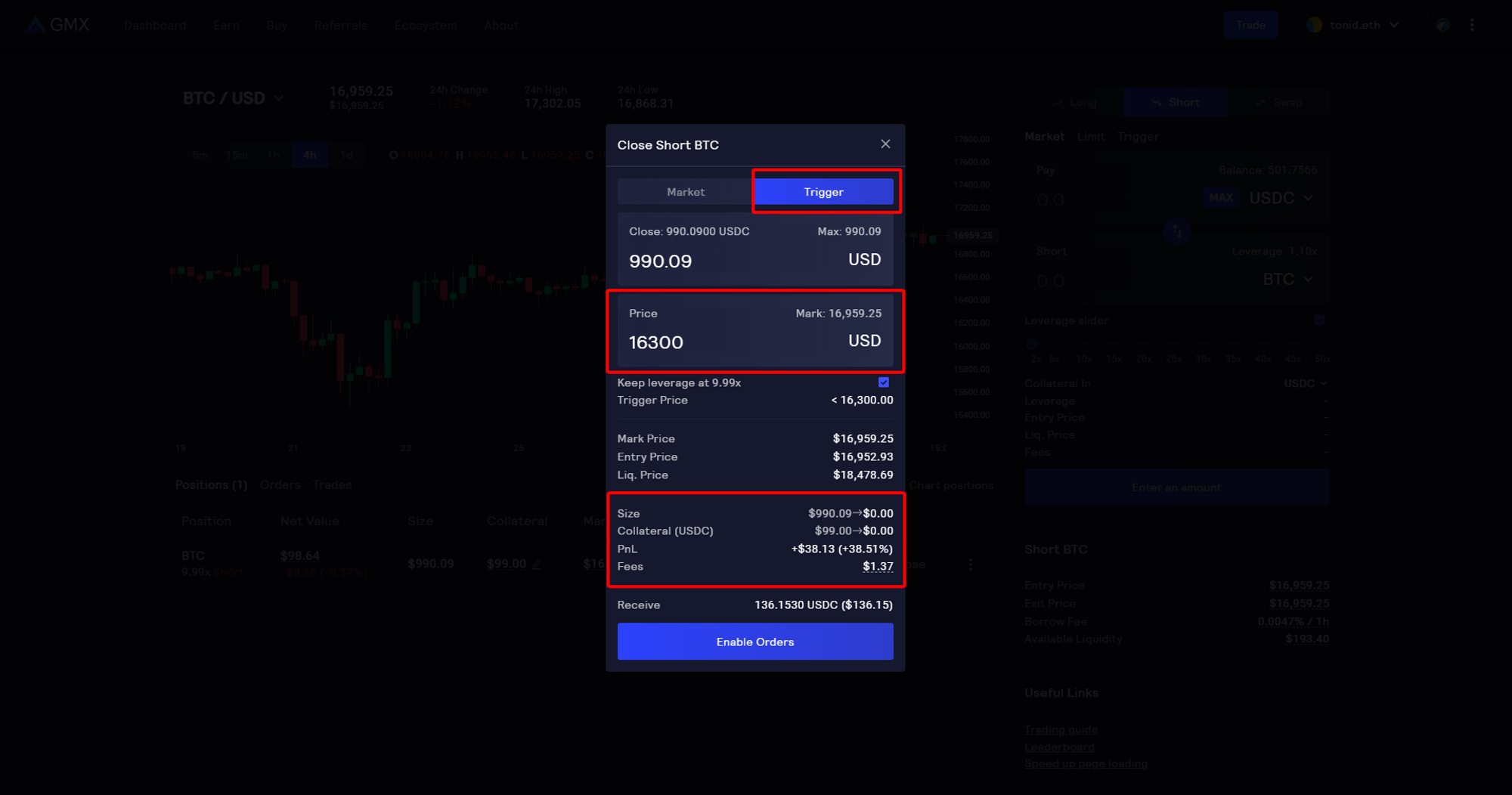 Đặt lệnh limit (Take profit/Stoploss)